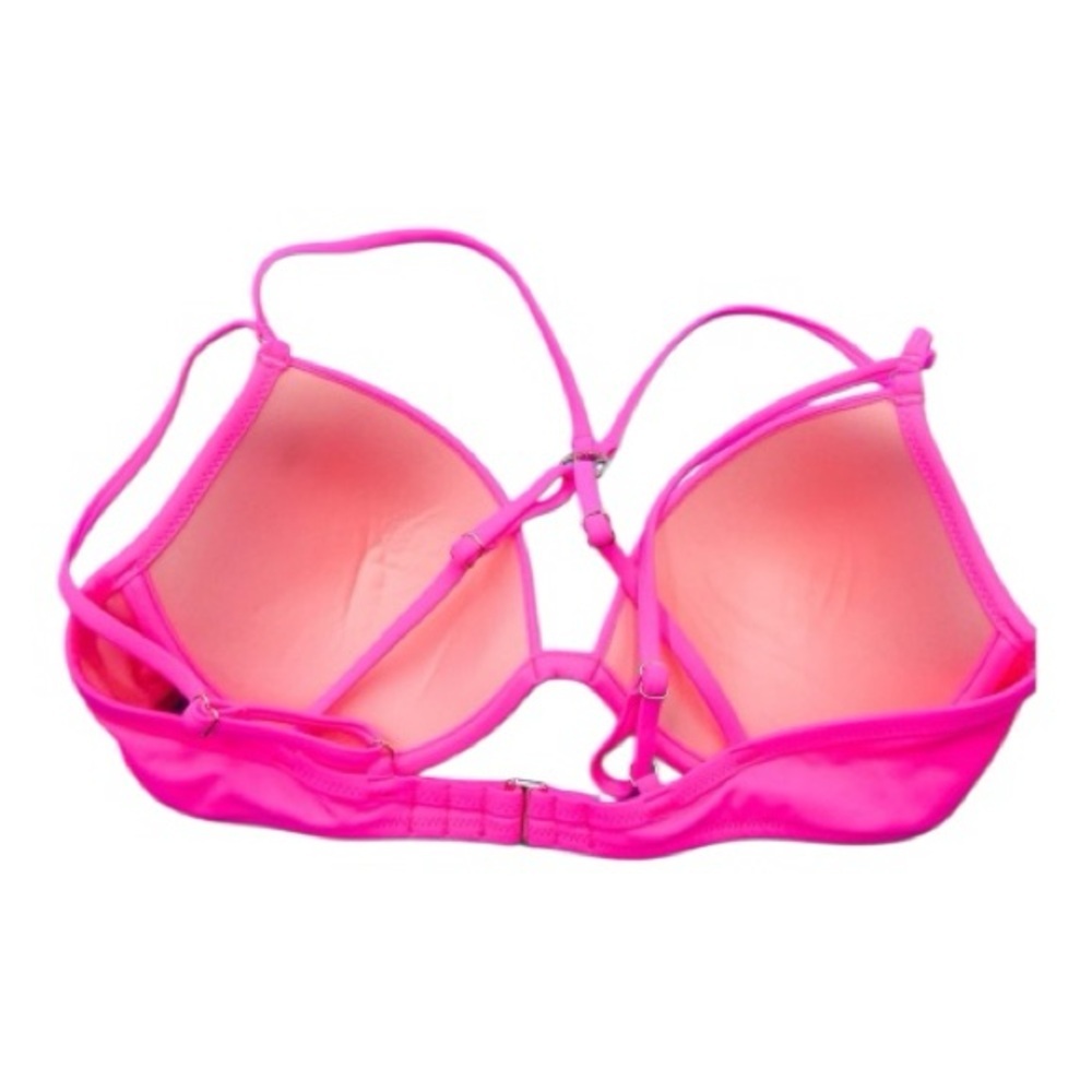 NWT Victoria’s Secret Hot Pink Bikini Set 36DD Top XL Bottom - Picture 2 of 5